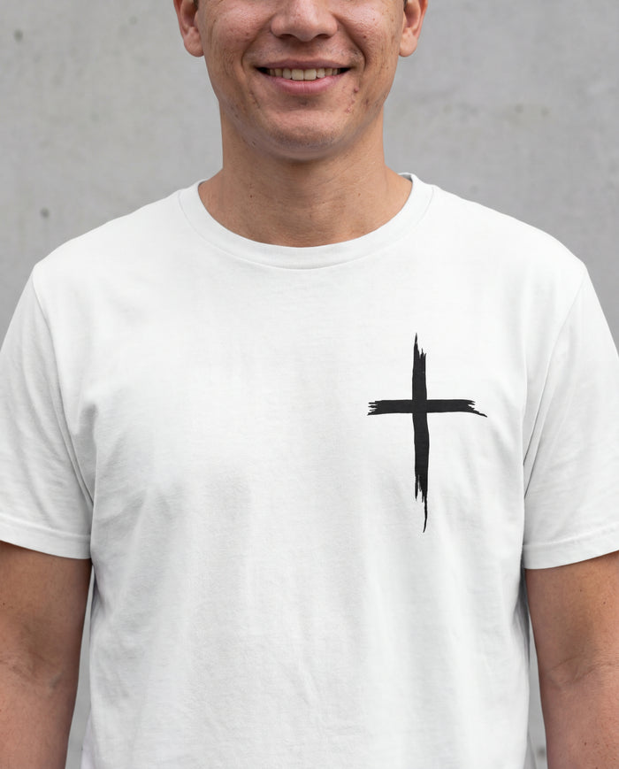 Painted cross shirt
