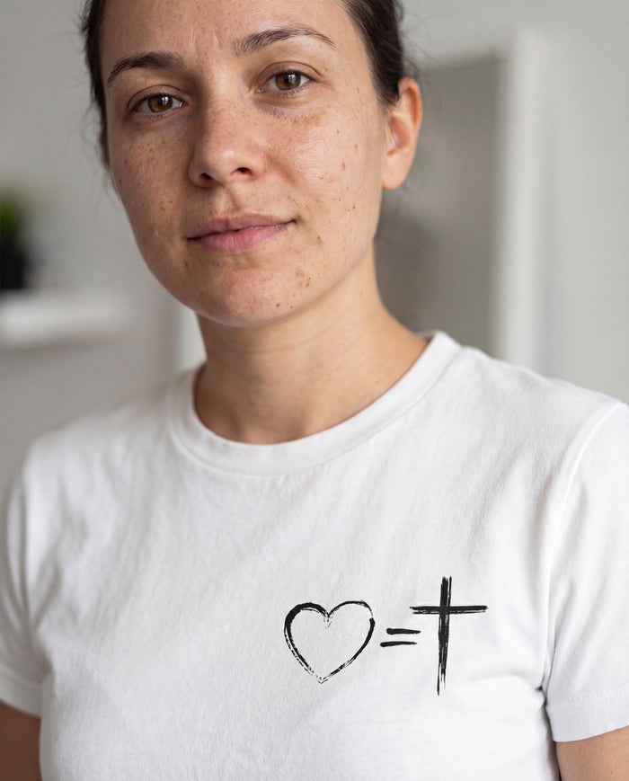 Liefde = Kruis T-shirt
