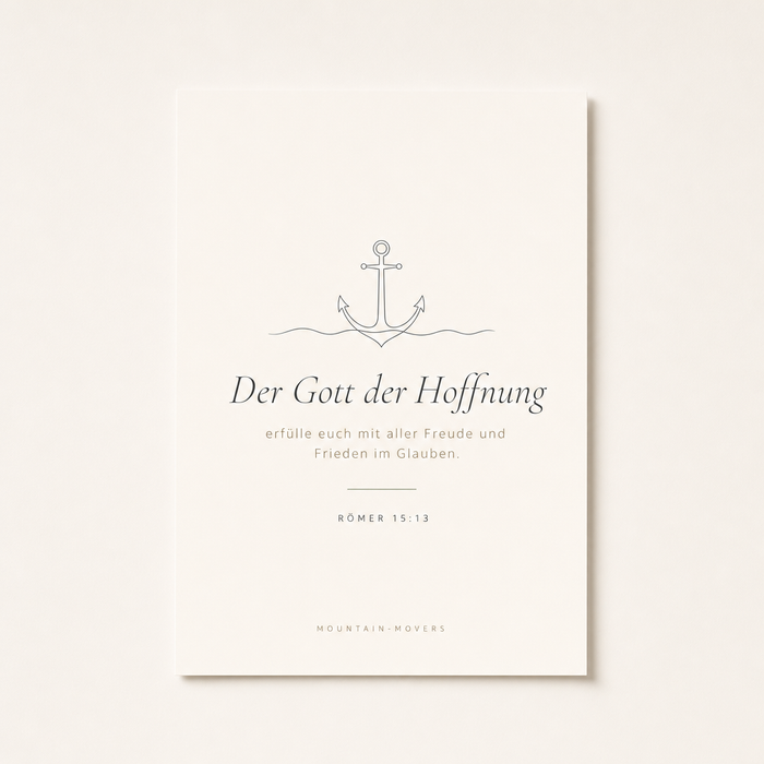 De God van de hoop, Anker Poster A4