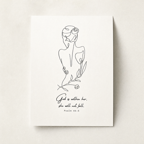 God is within her Poster A4 + A3