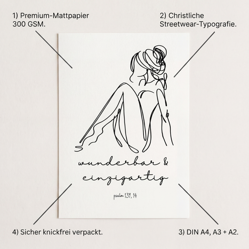 Angenommen Poster A4 + A3 + A2