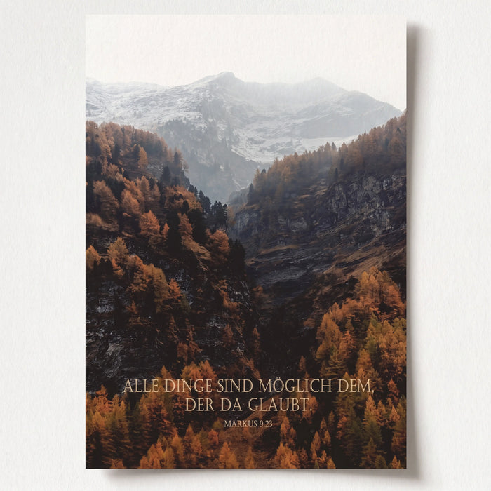 Alle Dinge sind möglich Poster A4 + A3 + A2