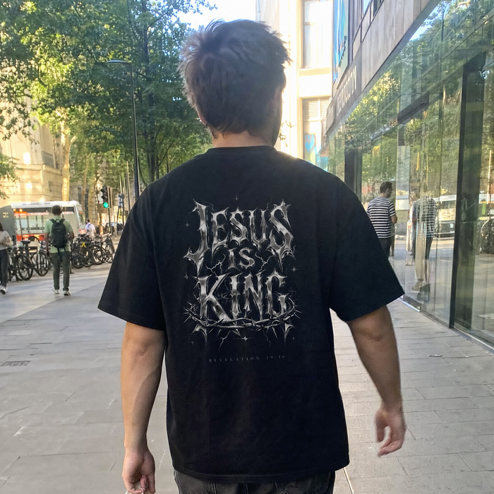 Jesus is King Chrome Oversize Shirt BackPrint