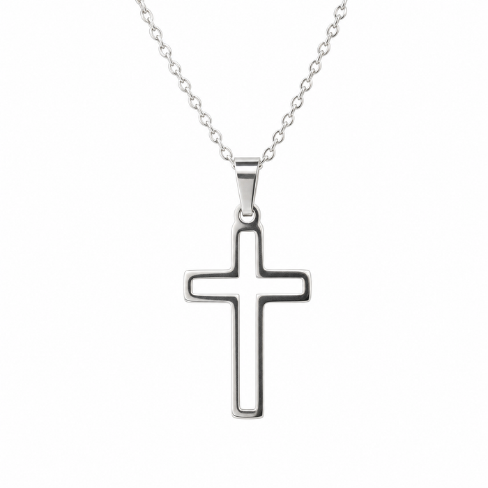 RVS ketting met gat