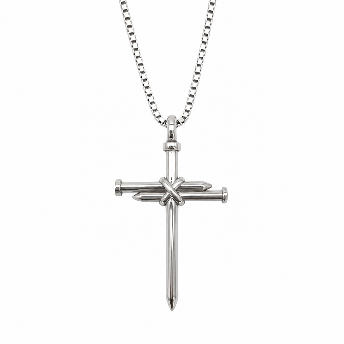 Nagelkruis 925 zilveren zilveren ketting