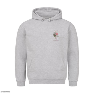 Es ist ein Ros entsprungen Christmas Hoodie Grau