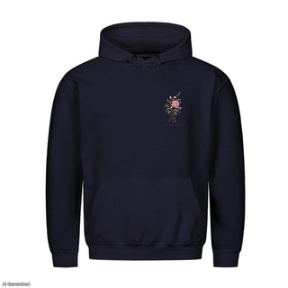 Es ist ein Ros entsprungen Christmas Hoodie Navy
