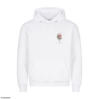 Es ist ein Ros entsprungen Christmas Hoodie Weiß