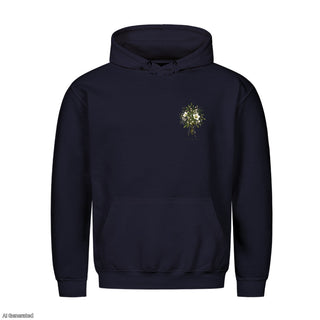 Friede auf Erden Aquarell Christmas Hoodie Navy