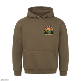 Go Tell It on the Mountain Christmas Hoodie Olive