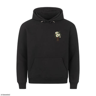 Love Came Down Watercolor Christmas Hoodie Schwarz