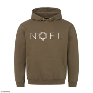 Noel Christmas Hoodie Olive