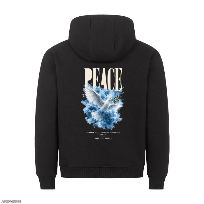Peace on Earth Good Will Toward Men Christmas Hoodie Backprint