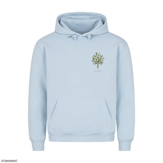 Prince of Peace Watercolor Christmas Hoodie Babyblau