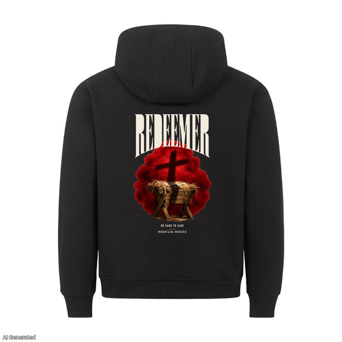 Redeemer He Came to Save Christmas Hoodie Backprint
