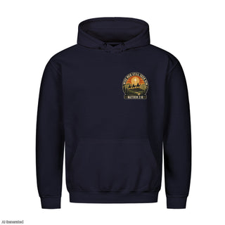 Wise Men Still Seek Him Badge Christmas Hoodie Navy