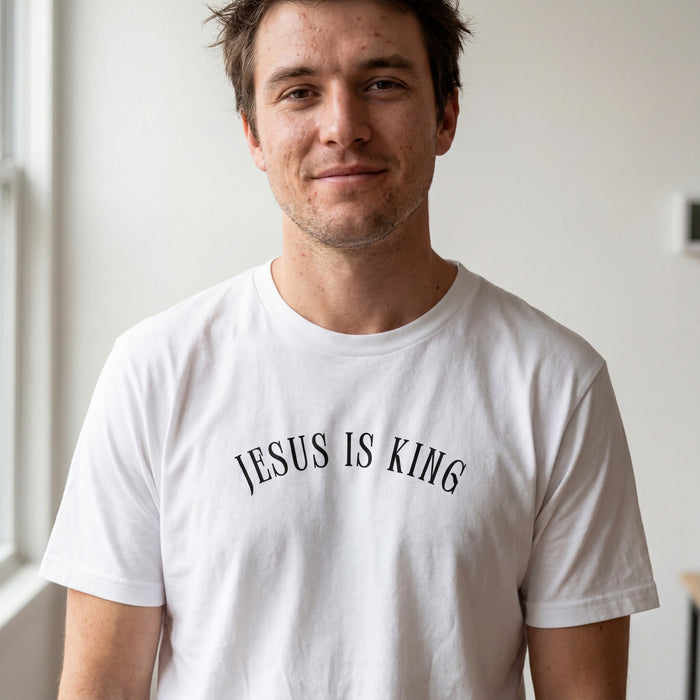 Jesus is King curved shirt