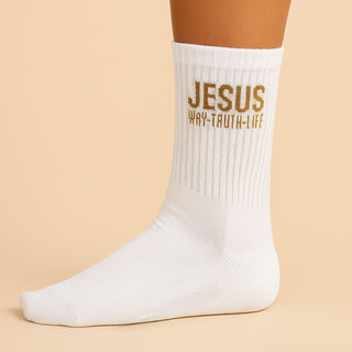 Jesus Socken Variante, Mountain Movers christliches Design
