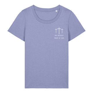Proof of Love Frauen Premium T-Shirt Detailansicht, Mountain Movers christliche Streetwear
