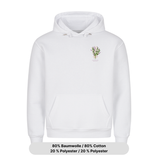 Let all that you do be done in Love (Flower) Hoodie Variante, Mountain Movers christliches Design