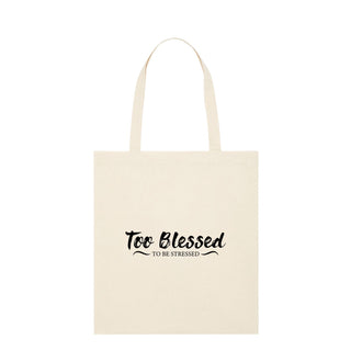 Too Blessed Premium Tragetasche Light Tote Bag Beige