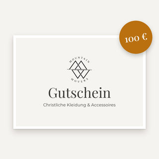Mountain Movers Gutschein 100 Euro zum Selbstausdrucken, Karte im Standard-Look