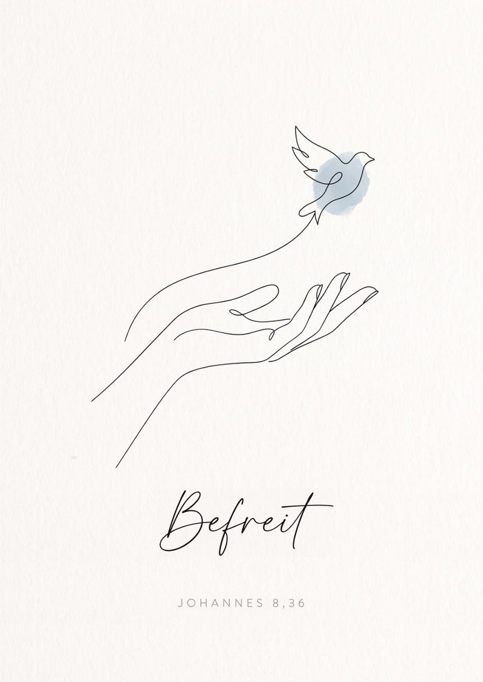 Befreit Postkarte