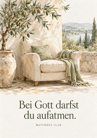 Bei Gott darfst du aufatmen Postkarte Vorderseite, Mountain Movers