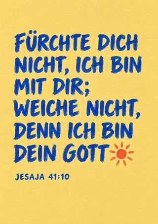 Fürchte dich nicht, ich bin mit dir Postkarte Vorderseite, Mountain Movers