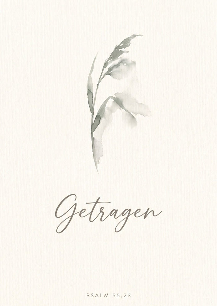Getragen Postkarte
