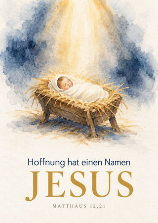 Hoffnung hat einen Namen Weihnachtspostkarte Vorderseite, Mountain Movers