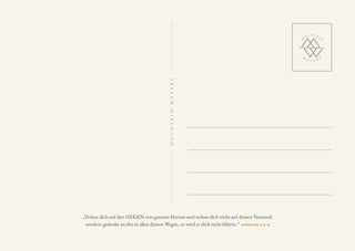 Mit Gott ins Neue Postkarte Rückseite, Mountain Movers