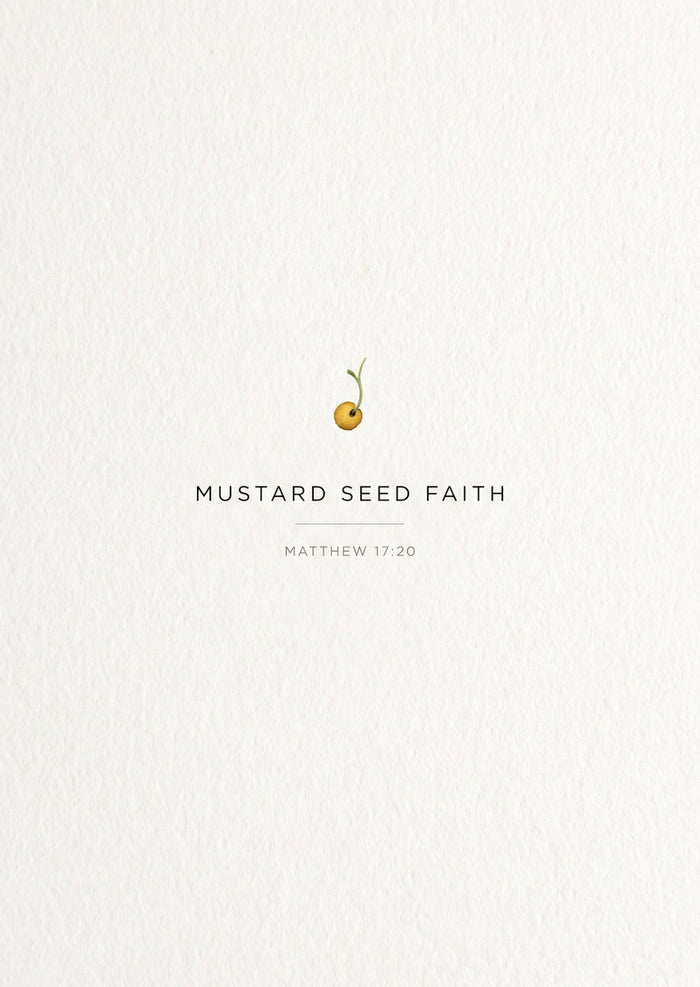 Mustard seed faith Postkarte