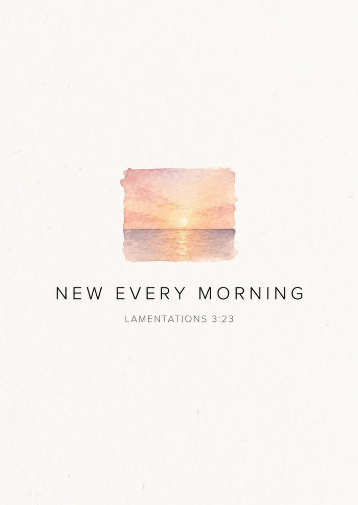 New every morning Postkarte