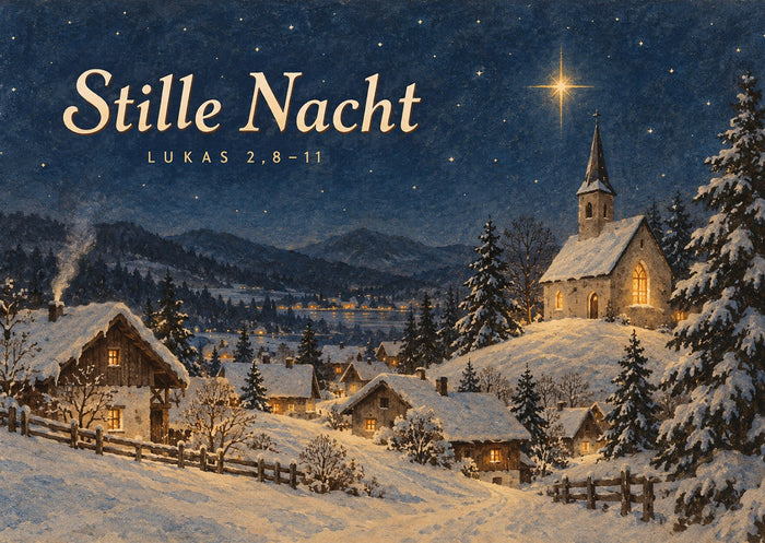 Stille Nacht Weihnachtspostkarte