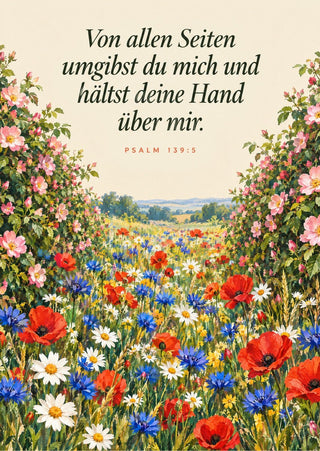 Von allen Seiten umgibst du mich Postkarte Vorderseite, Mountain Movers