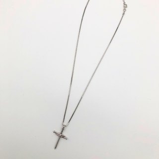 Nagelkreuz 925 Silber Kette, Rueckansicht