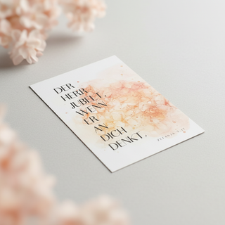 Der Herr Jubelt Postkarte, christliche Streetwear von Mountain Movers