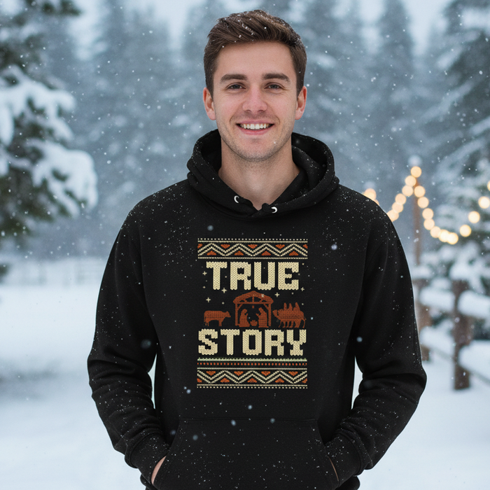 True Story Hearts Christmas Hoodie