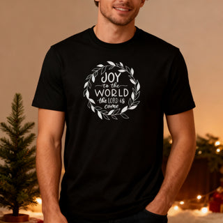Joy to the World Circle Christmas Shirt