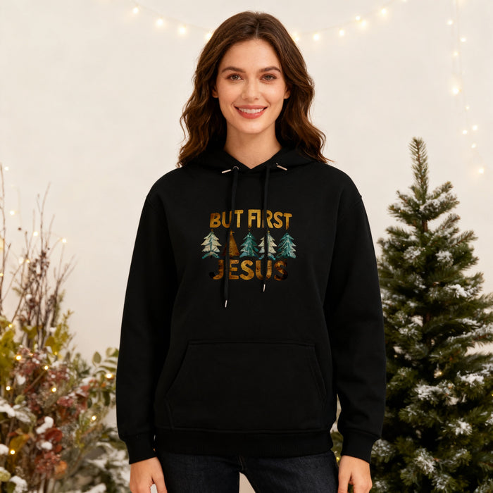 But first Jesus Christmas Hoodie