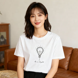 Be a Light T-Shirt Variante, Mountain Movers christliches Design