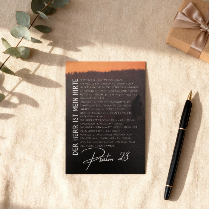 Psalm 23 Postkarte