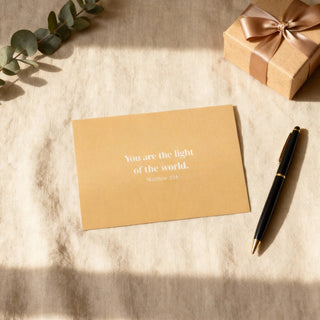 You are the light Postkarte, christliche Streetwear von Mountain Movers