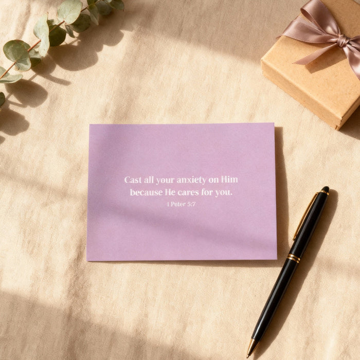 He cares for you postcard
