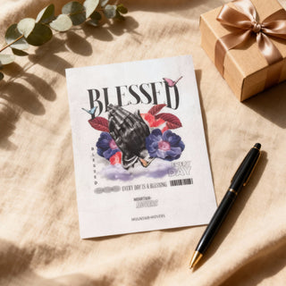 Blessed Streetwear Postkarte, christliche Streetwear von Mountain Movers