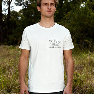 Not Raining Shirt Detailansicht, Mountain Movers christliche Streetwear