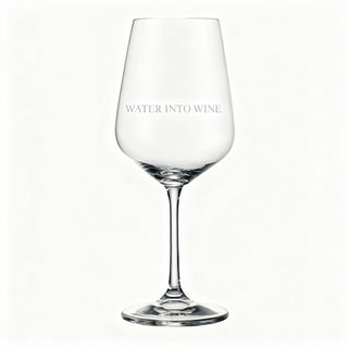 Water into Wine bauchiges Weinglas, christliche Streetwear von Mountain Movers