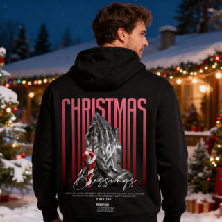 Christmas Blessings Streetwear Hoodie BackPrint