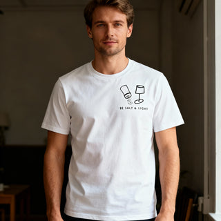 Salt & Light Minimalistic Shirt Variante, Mountain Movers christliches Design